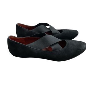 Donald J Pliner Couture Mary Jane Shoes 7M Black Cross Strap Balletcore Akademia